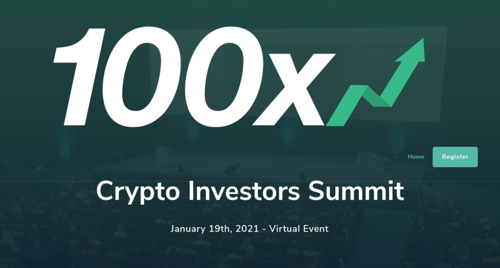 100x Crypto Investors Summit January 19 20 2021 Crypto Events