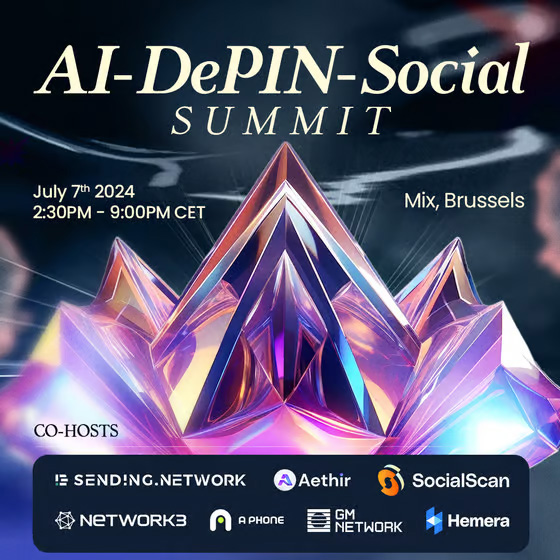 AI - DePIN - Social Summit @ EthCC 7 Brussels