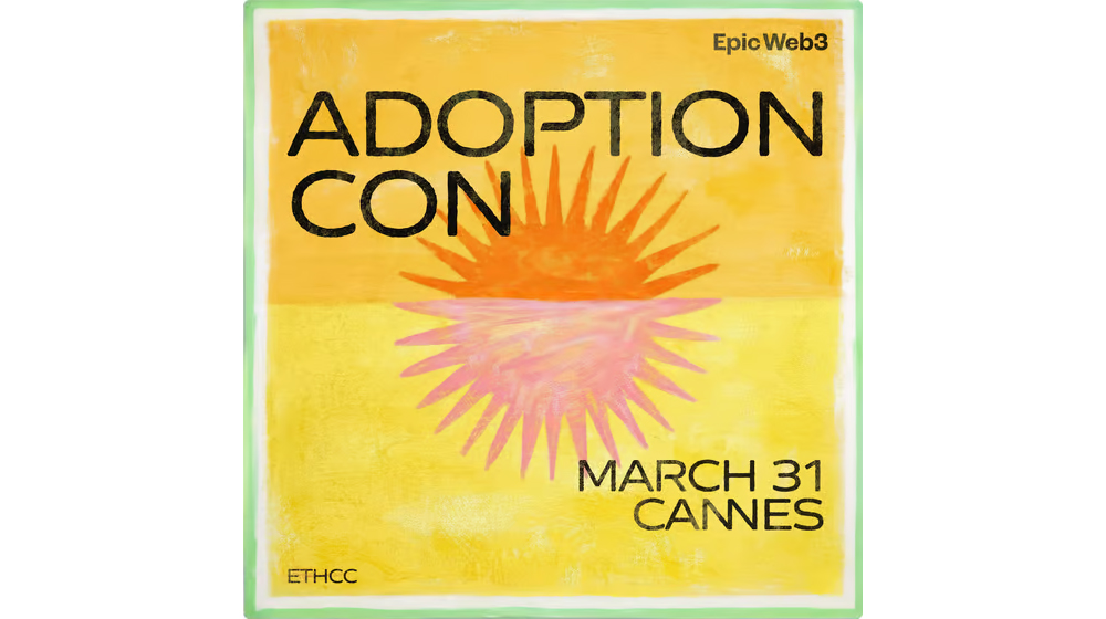 AdoptionCon @ EthCC 9 Cannes