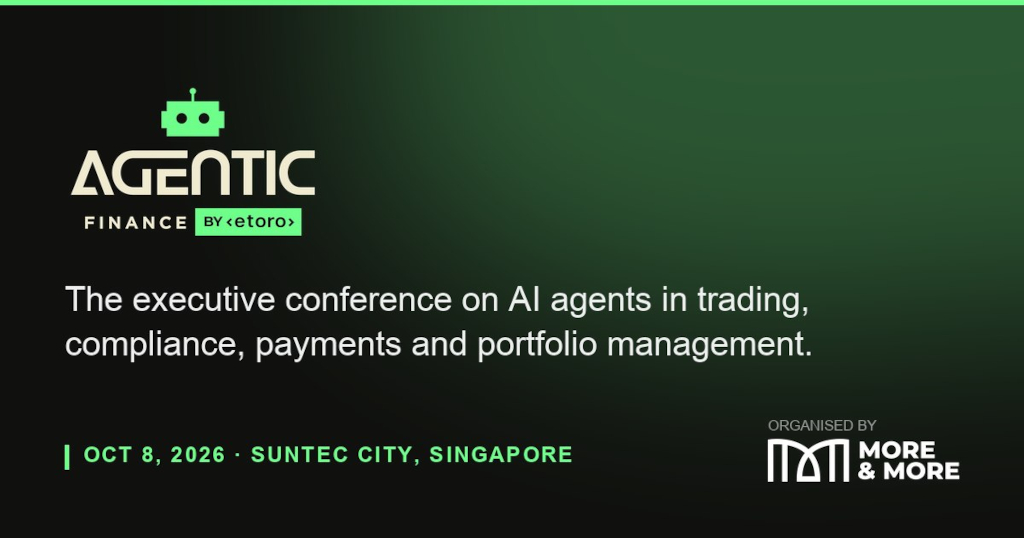 Agentic Finance Summit 2026 Singapore