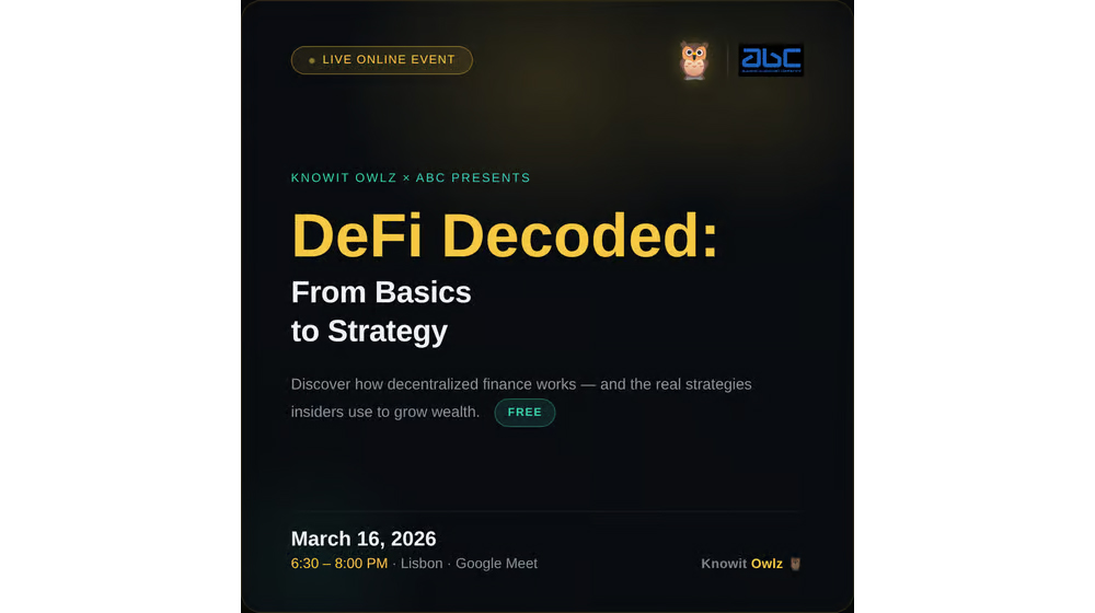 Algarve Blockchain Community - Defi Decoded