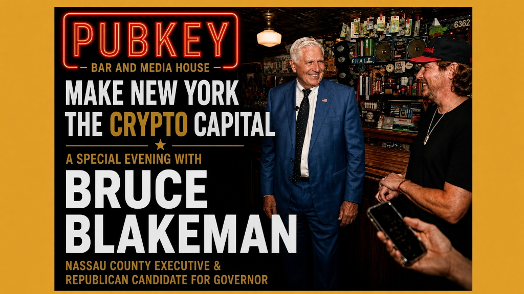 An Evening with Bruce Blakeman at PubKey