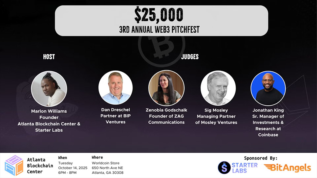 Atlanta Blockchain Center - 3rd Annual Web3 Pitchfest