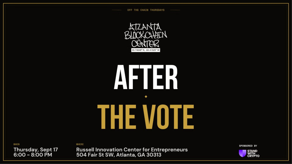 Atlanta Blockchain Center — After the Vote