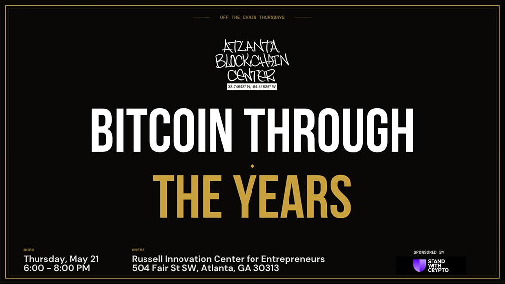 Atlanta Blockchain Center - Bitcoin Through the Years