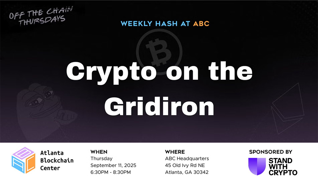 Atlanta Blockchain Center - Crypto on the Gridiron