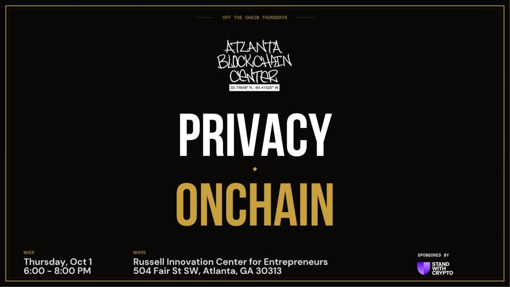 Atlanta Blockchain Center — Privacy Onchain