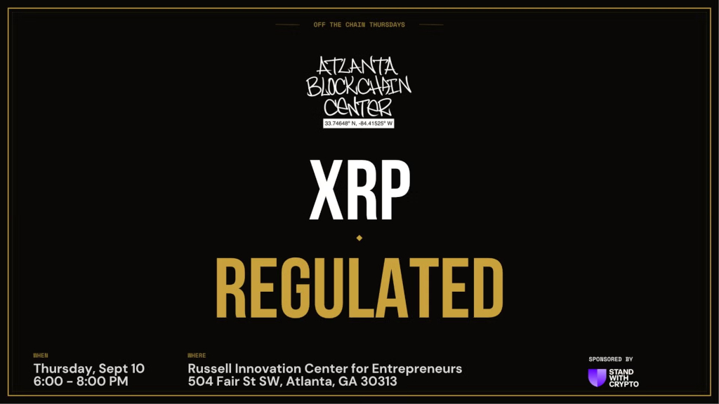 Atlanta Blockchain Center — XRP Regulated