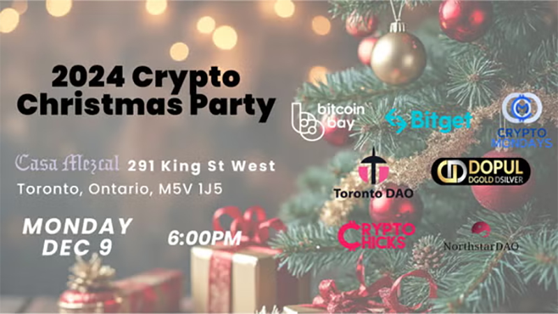 Bitcoin Bay Toronto 2024 Crypto Christmas Party!