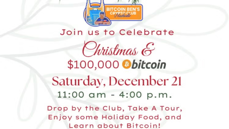 Bitcoin Ben’s Crypto Club - Christmas & $100K Bitcoin Meetup