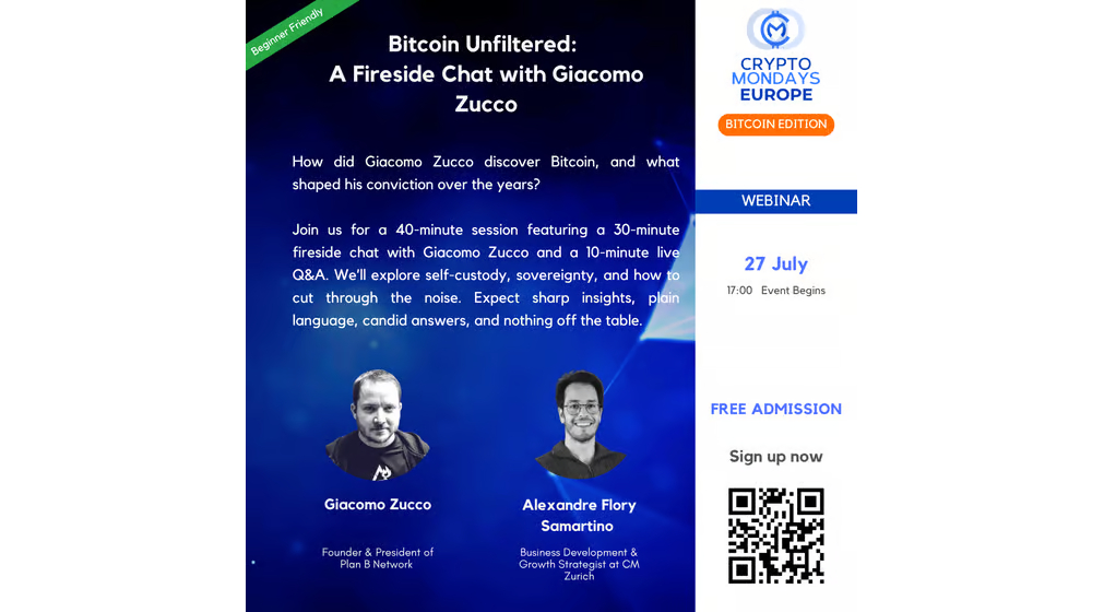 Bitcoin Unfiltered: A Fireside Chat with Giacomo Zucco