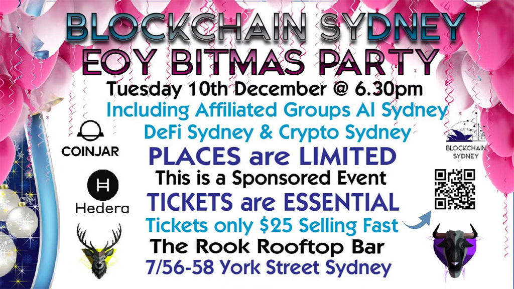 Blockchain Sydney 2024 EOY Bitmas Party!