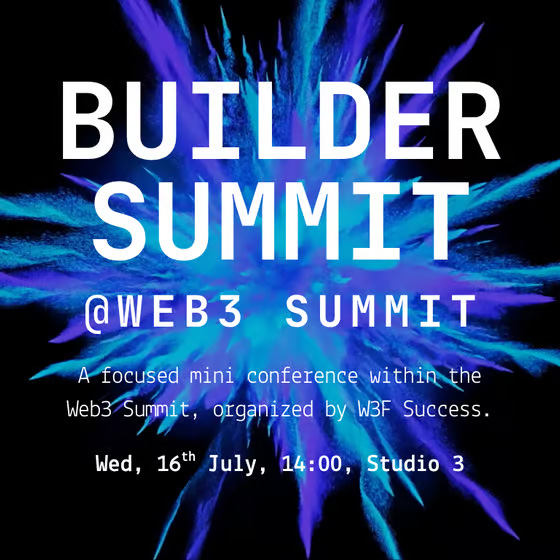 Builder Summit @ Web3 Summit 2025