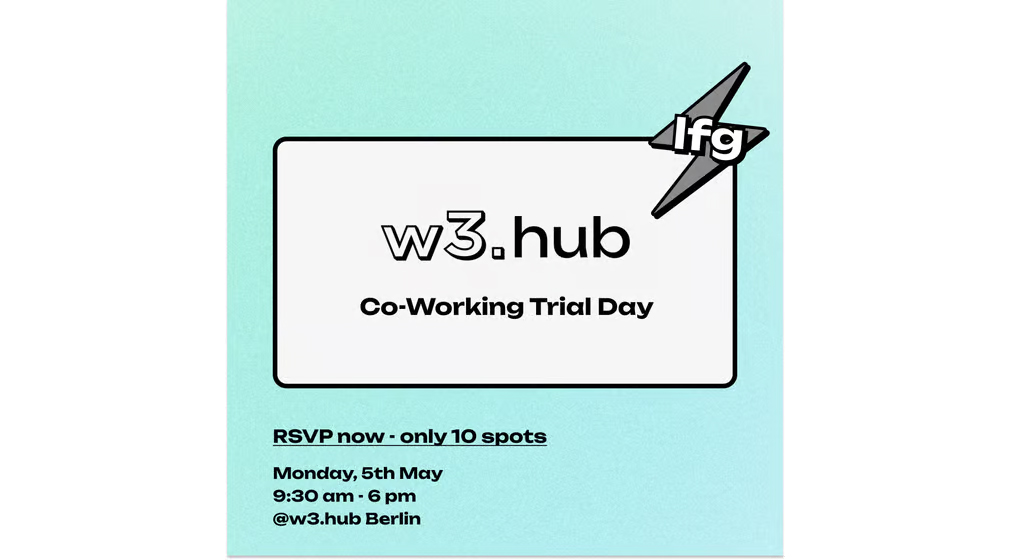 Co-Working Trial Day @ w3.hub Berlin