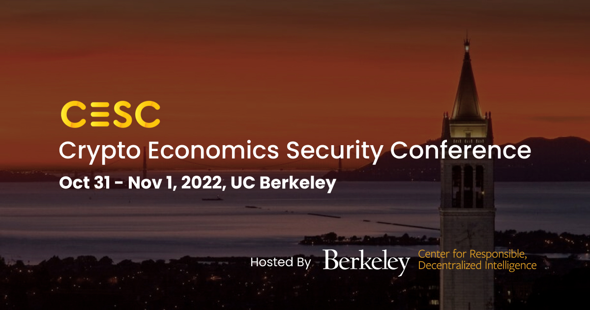 Crypto Economics Security Conference