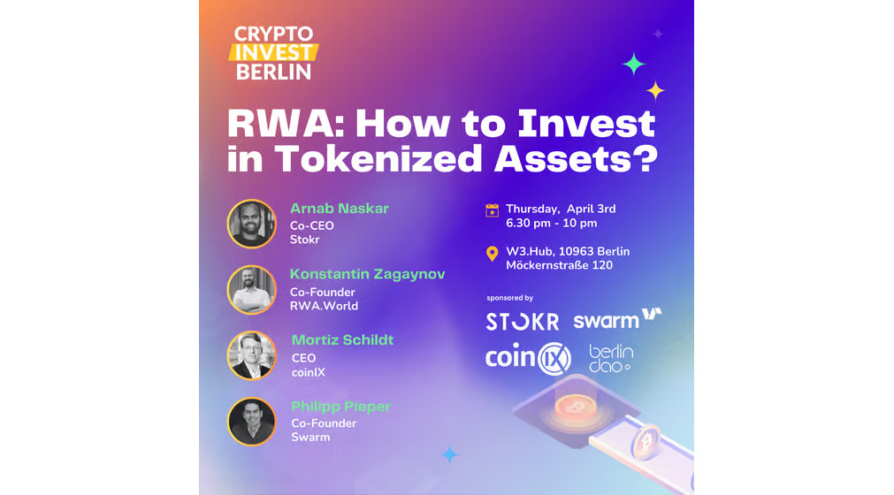 Crypto Invest Berlin - RWA: How to Invest in Tokenized Assets?