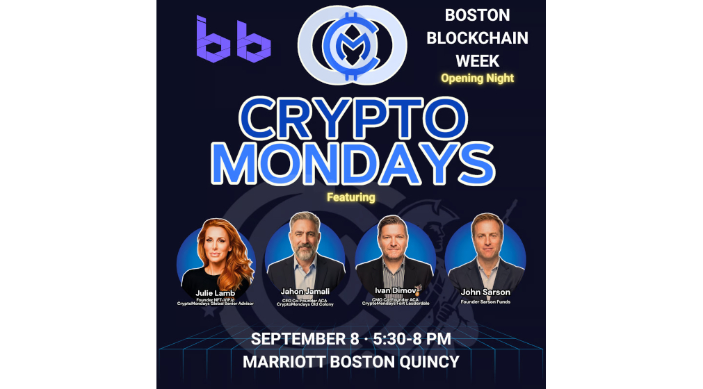 CryptoMondays x Boston Blockchain Week: Official Opening Night