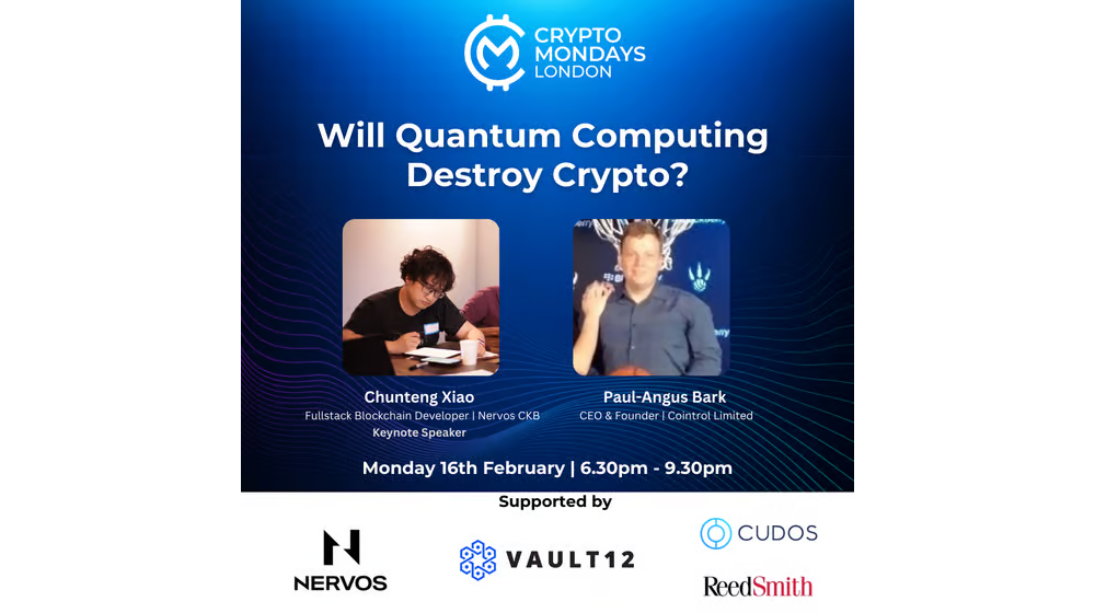 CryptoMondays London - Will Quantum Computing Destroy Crypto?