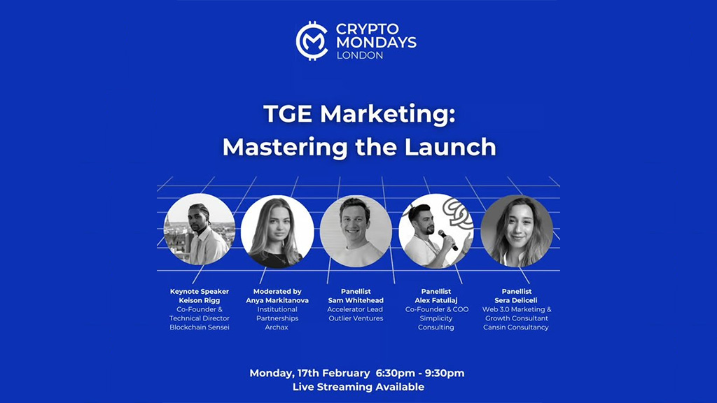 CryptoMondays London - TGE Marketing: Mastering the Launch