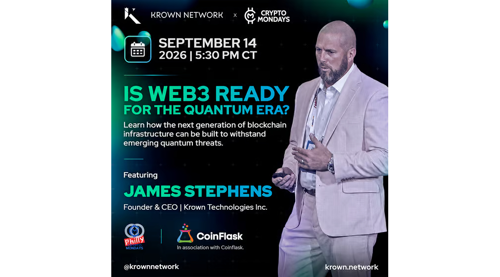 CryptoMondays Philly with James Stephens, Krown Technologies