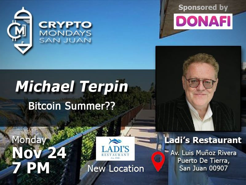 CryptoMondays San Juan with Michael Terpin