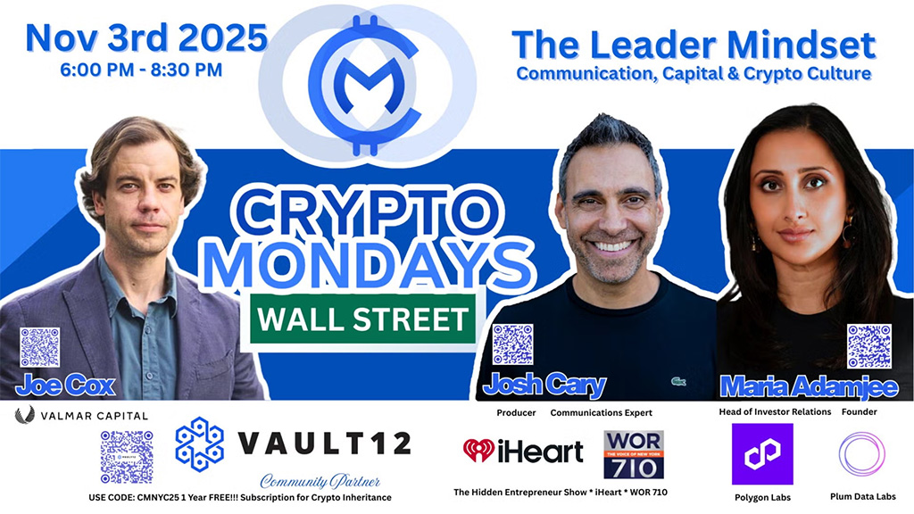 CryptoMondays Wall Street - The Leader Mindset