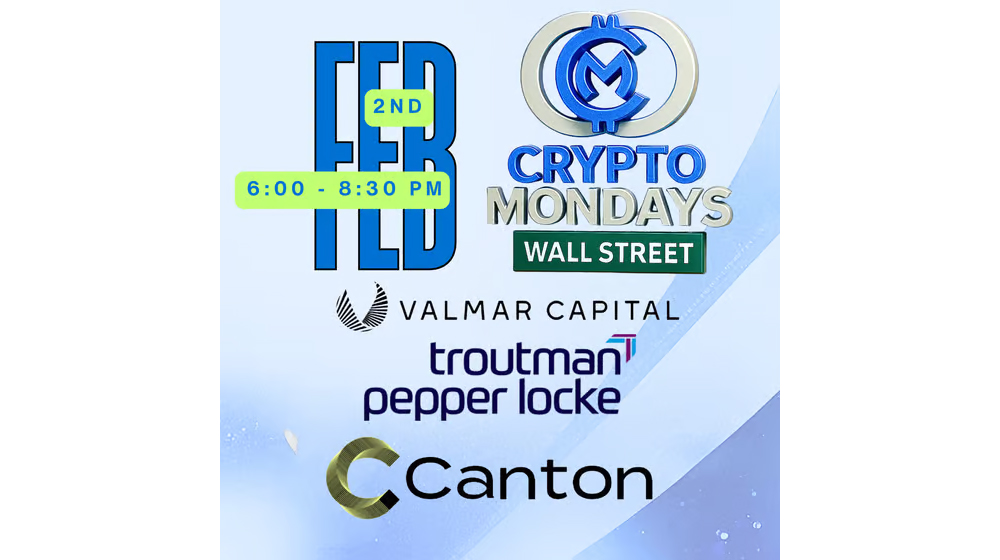 CryptoMondays Wall Street by Troutman Pepper Locke with Special Guest Glenn Barber, DRW