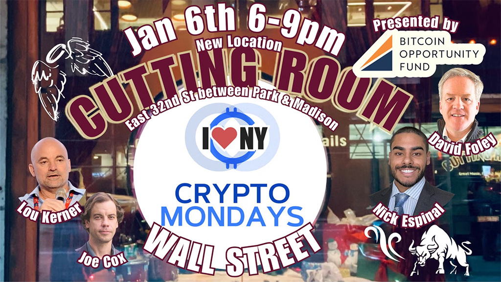 CryptoMondays Wall Street with Bitcoin Opportunity Fund