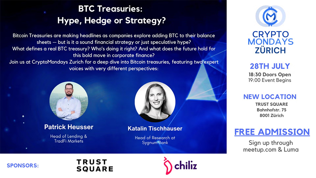 CryptoMondays Zürich - BTC Treasuries