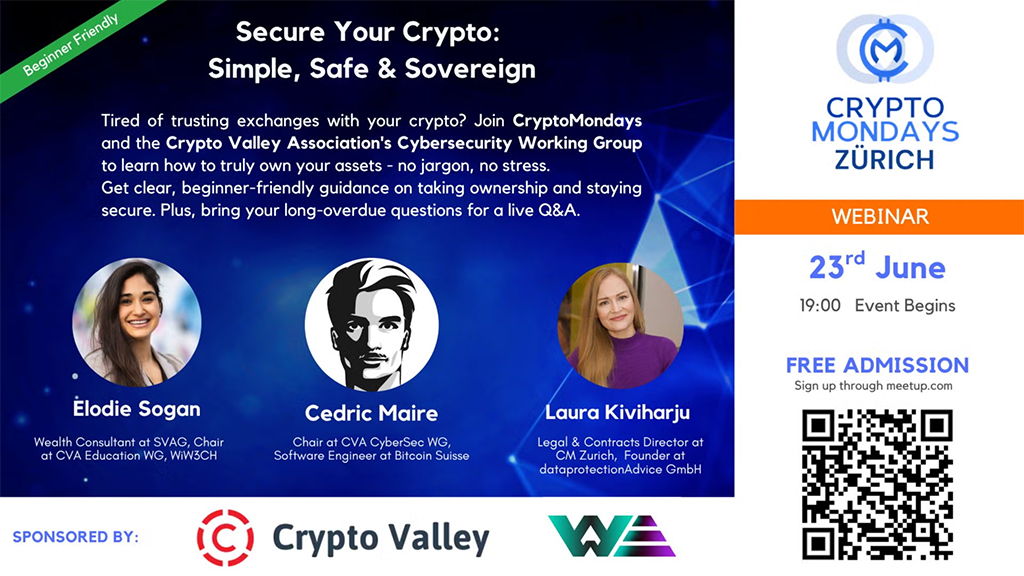 CryptoMondays Zürich - Secure Your Crypto