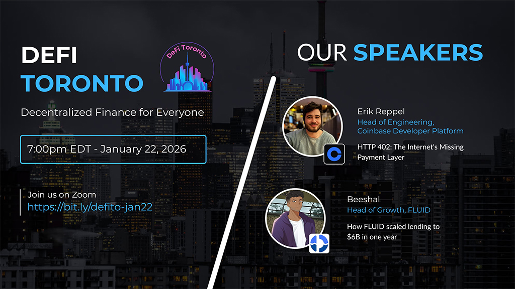 DeFi Toronto January 2026 Meetup