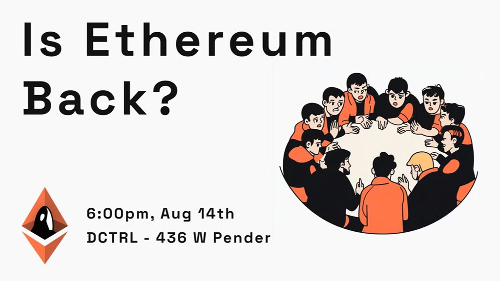 ETH Vancouver - Is Ethereum Back?