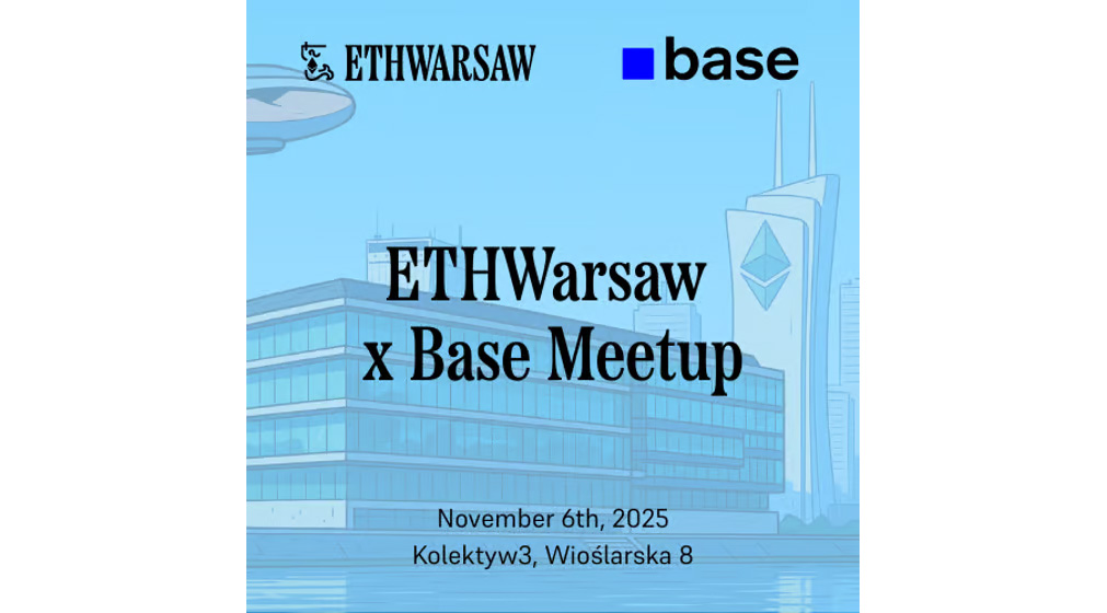 ETHWarsaw x Base 밋업 포스터