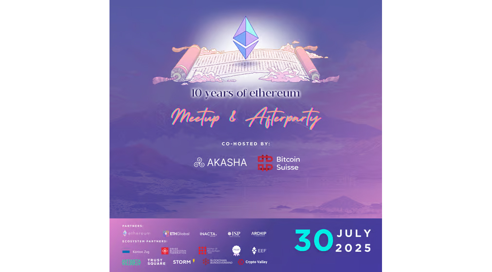 Ethereum 10 Year Anniversary Zug