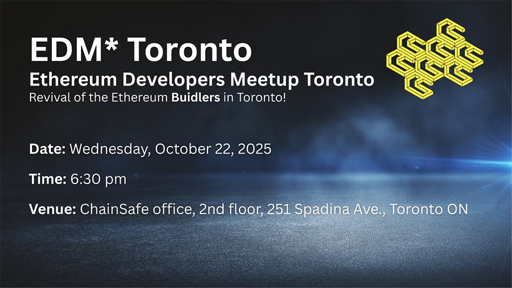 Ethereum Developers Meetup Toronto @ ChainSafe