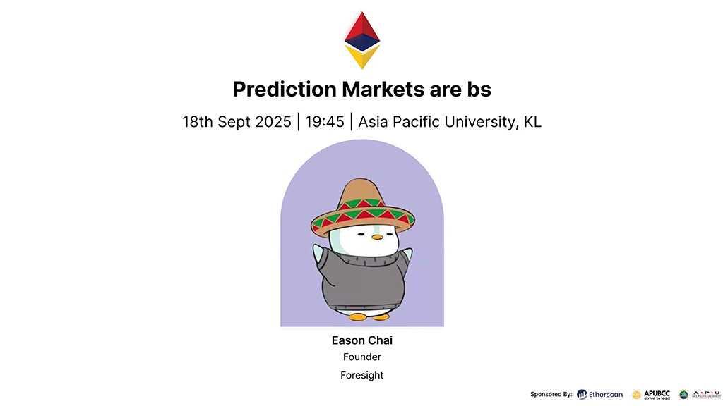 Ethereum Malaysia - Prediction Markets are bs