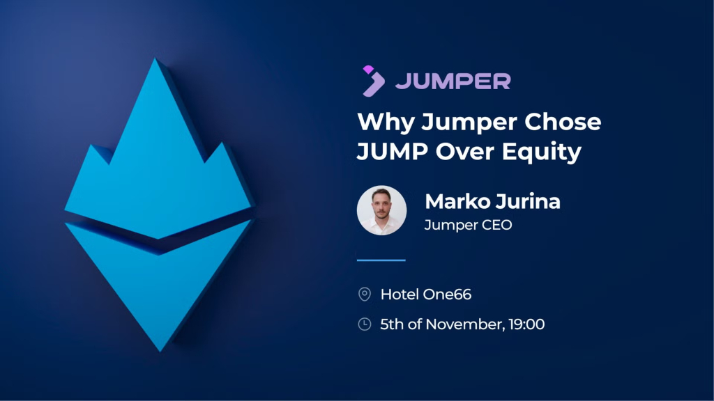Ethereum Slovenia - Why Jumper chose JUMP over Equity?
