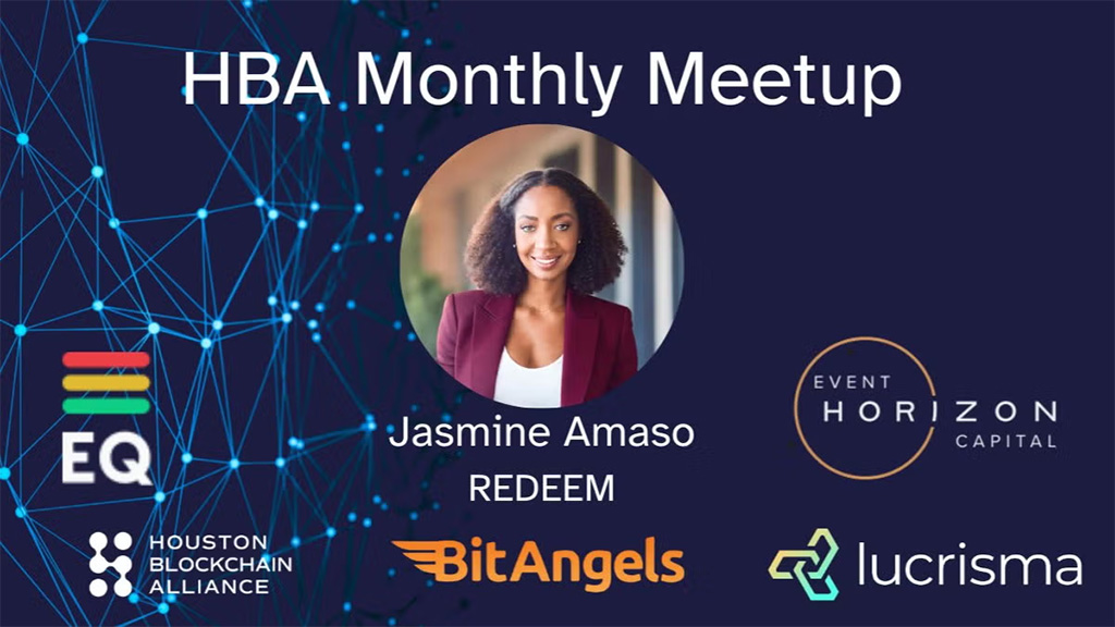 Houston Blockchain Alliance Meetup with Jasmine Amaso