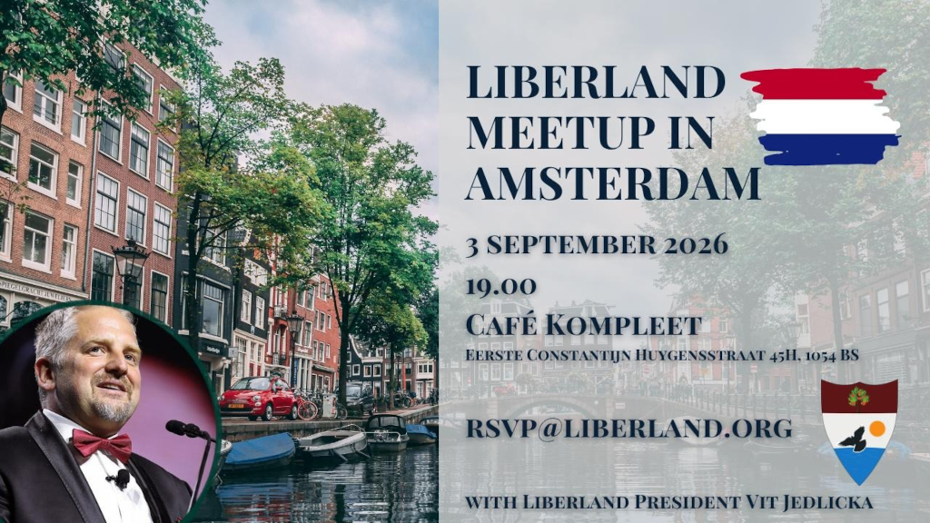 Meet Liberland President Vit Jedlicka in Amsterdam