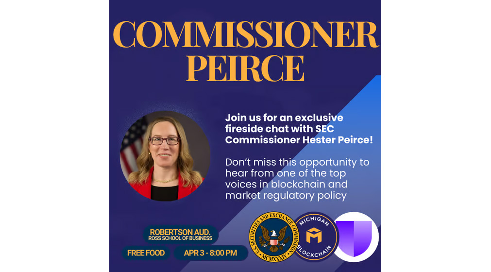Michigan Blockchain - A Fireside Chat with SEC Commissioner Hester Peirce