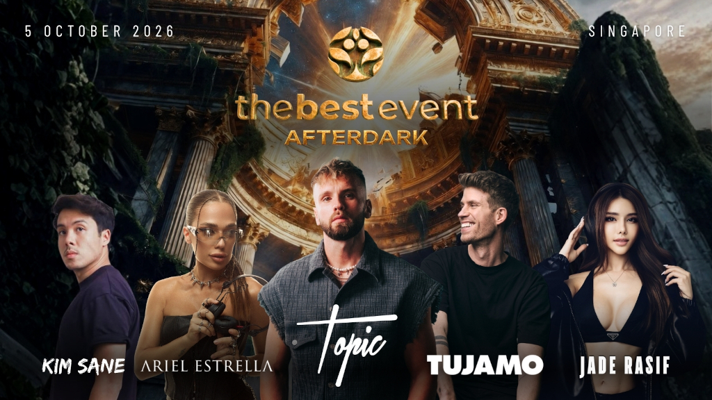 With more than 2,500 already signed up, The Best Event confirms the complete lineup for AFTERDARK on October 5 at Capitol Theatre: Topic headlines, joined by Tujamo, Jade Rasif, Ariel Estrella, Kim Sane, and more!