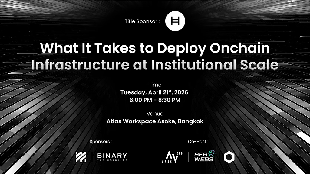 SEA Web3 Meetup - What It Takes to Deploy Onchain Infrastructure at Institutional Scale