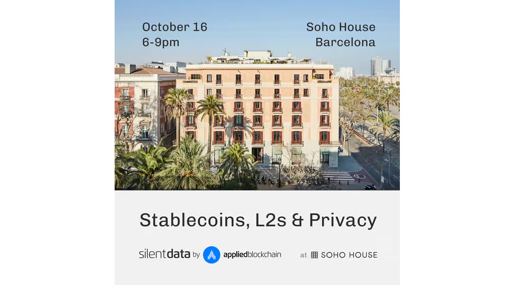 Stablecoins, L2s & Privacy: Unlocking Institutional Adoption @ EBC Barcelona