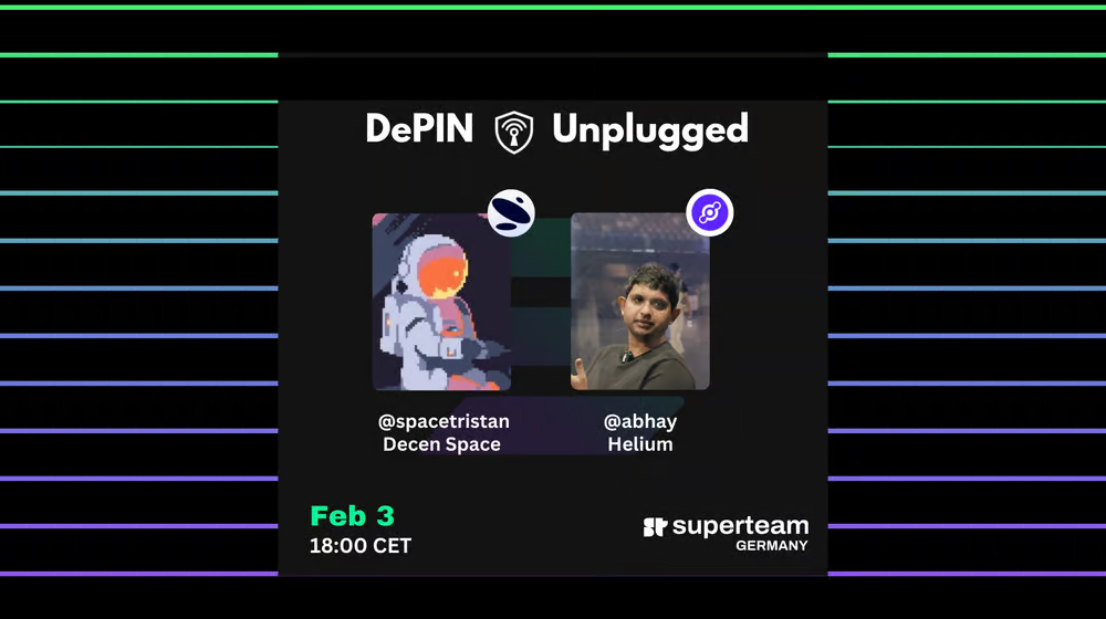 Superteam Germany Online - DePIN Unplugged Episode 4: Abhay Kumar Head of Product at Helium