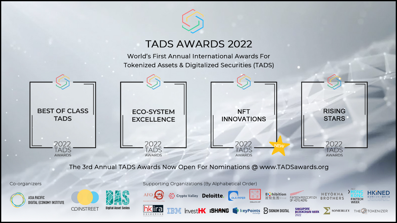 3rd Annual TADS Awards Nominations Open Until September 30