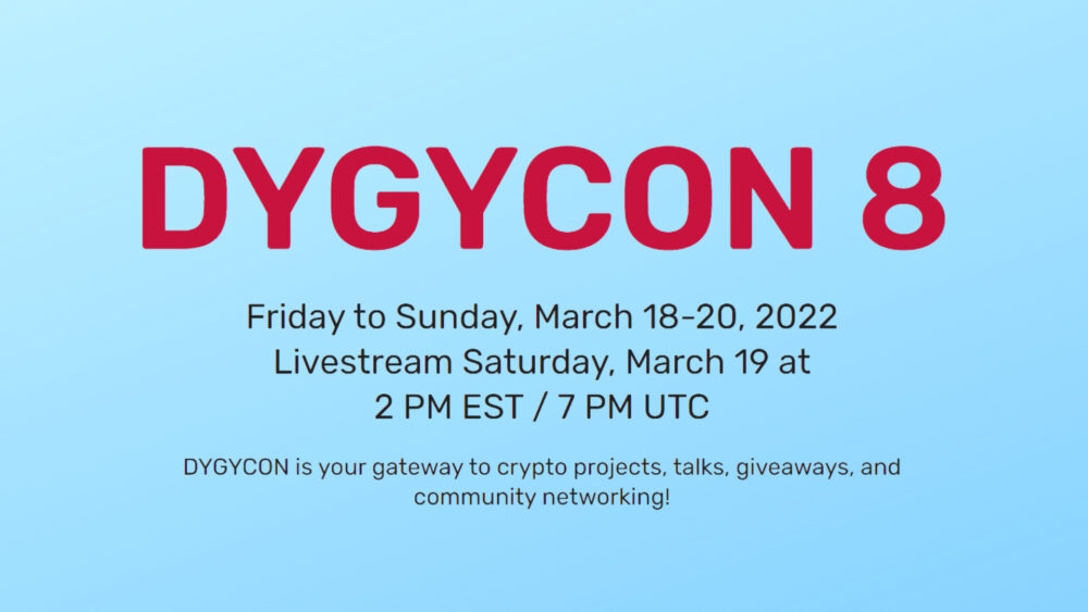 Upcoming DYGYCON 8 Event Will Bring Together The Biggest Names and Games In Crypto Gaming Space