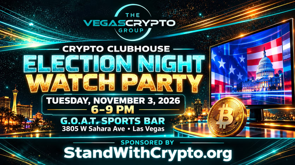 Vegas Crypto Clubhouse — StandWithCrypto Election Night Watch Party