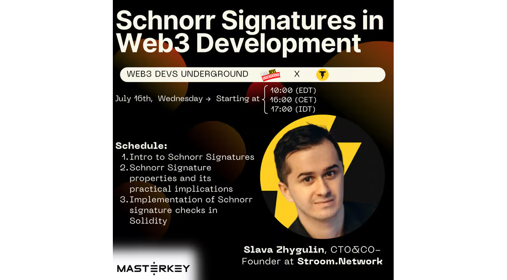 Web3 Developers Underground - Schnorr Signatures in Web3 Development