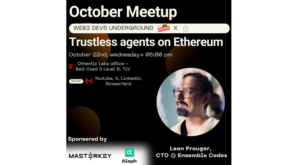 Web3 Developers Underground - Trustless Agents on Ethereum