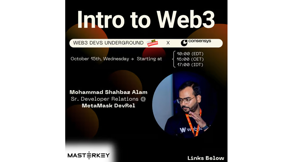 Web3 Developers Underground Webinar - Intro to web3 with MetaMask DevRel
